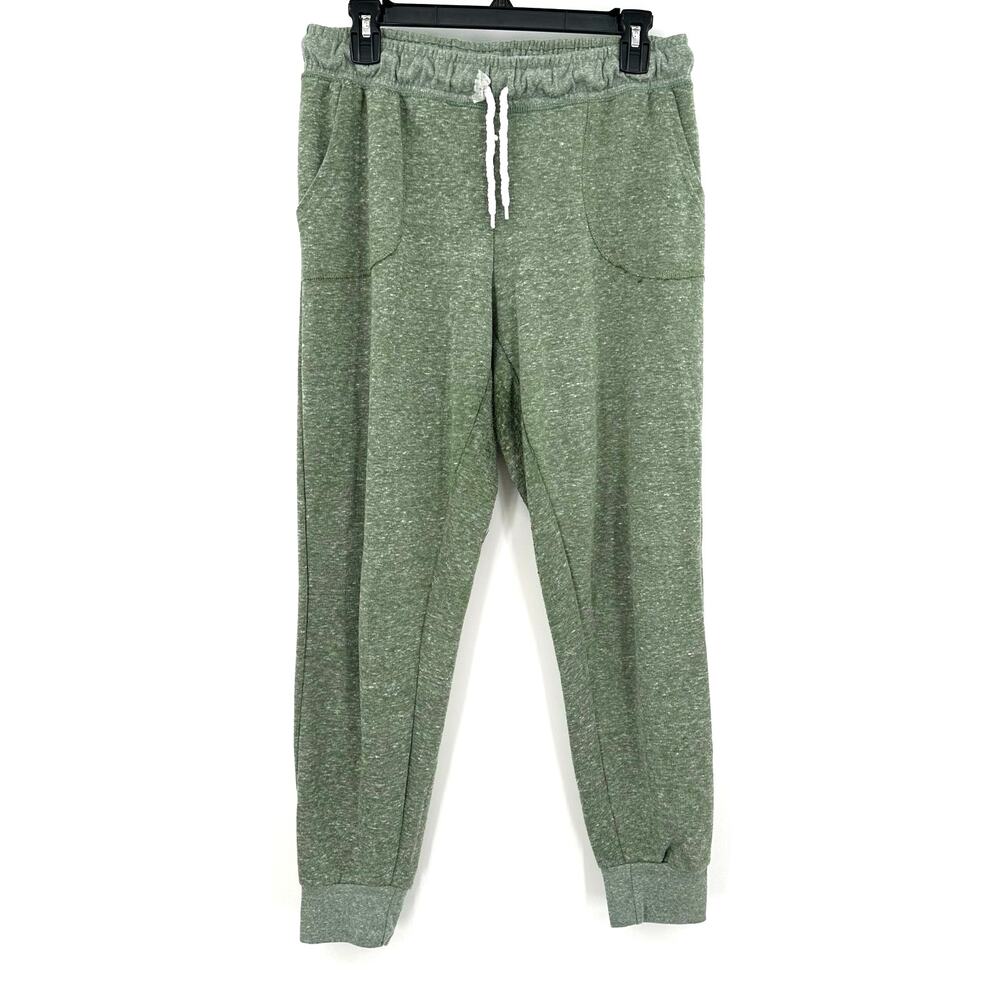 Curfew Size Large Pants Green Loungewear Comfy Elastic Drawstring Skinny Jogger